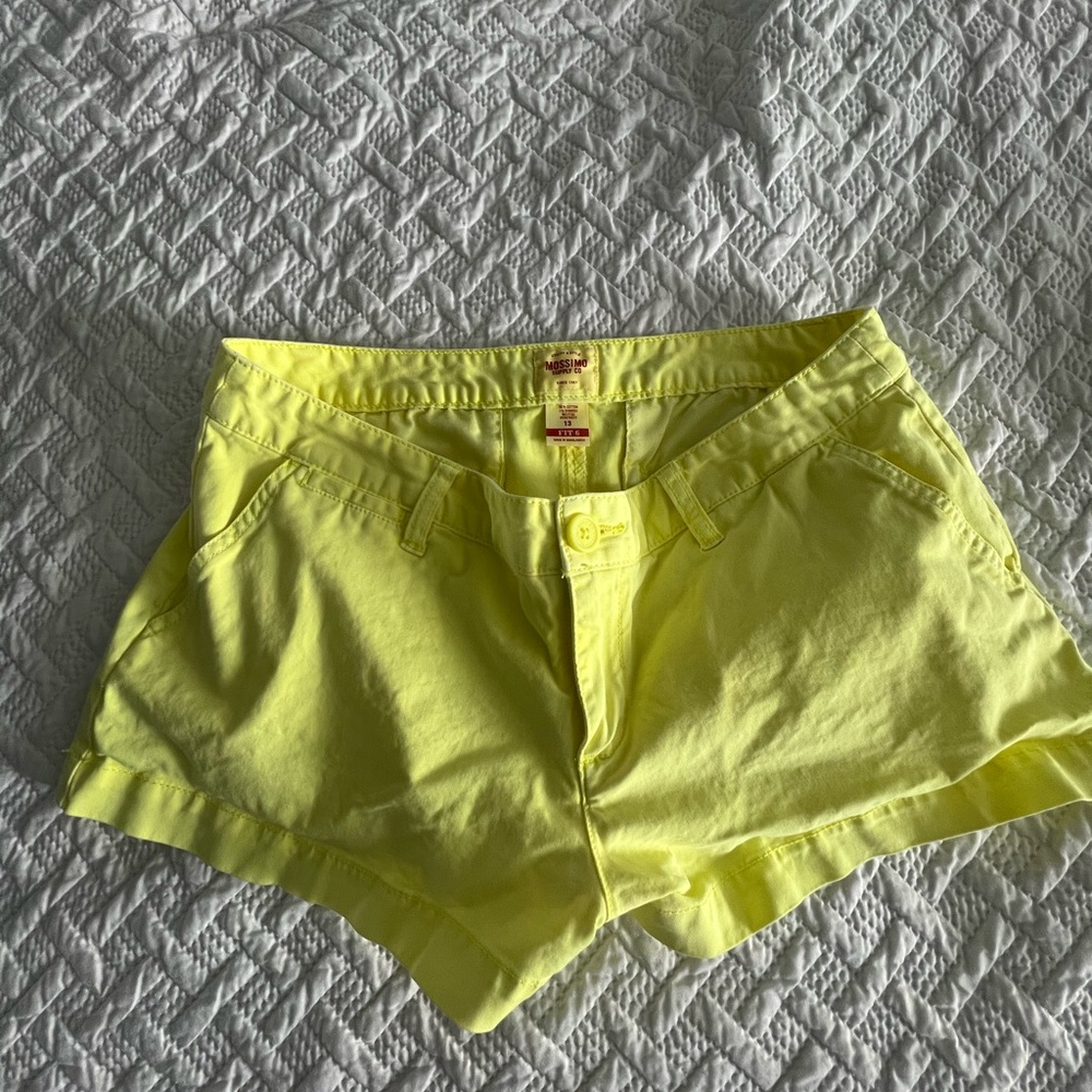 Mossimo Supply Co. High Waist Yellow Shorts